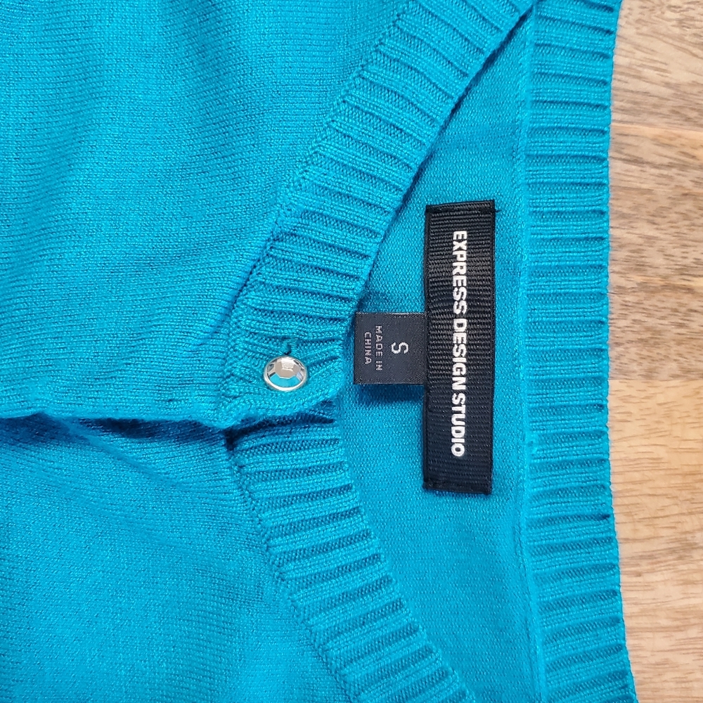 Express Design Studio Small Teal Button - image 3